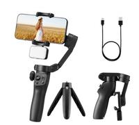 VEVOR Stabilisateur pour Smartphone à Cardan 3 Axes Éclairage Appoint Magnétique