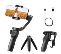 VEVOR Stabilisateur pour Smartphone à Cardan, Stabilisateur pour Téléphone Intelligent Portable 3 Axes, avec Suivi Visage Objets via App, Contrôle Gestuel sans Contact, pour Enregistrement Vidéo, Vlog