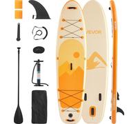 VEVOR Paddle gonflable, 353,6 cm, planche à pagaie debout sup, ultra-légère, avec accessoires de pompe, pagaie, aileron, sac à dos, laisse de cheville, sangle, pont antidérapant pour jeunes et adultes