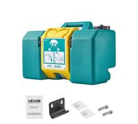 VEVOR Station de Lavage Oculaire d'Urgence, 30 L, Station de Rinçage Yeux Portable Murale ou Montage sur Surface Plane Premiers Secours, pour Laboratoires, Usines, Écoles, Chantiers Construction, Vert