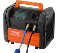 VEVOR Station de Récupération Fluides Frigorigènes 1 HP, Machine de Récupération de Réfrigérant Portable, Double Cylindre, Moteur sans Balais de 3000 tr/min, pour Auto, Climatisation, CVC Domestique