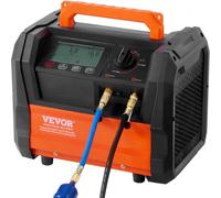 VEVOR Station de Récupération Fluides Frigorigènes 1 HP, Machine de Récupération de Réfrigérant Portable, Double Cylindre, Moteur sans Balais de 3000 tr/min, pour Auto, Climatisation, CVC Domestique