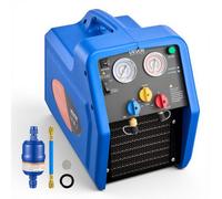 VEVOR Station de Récupération Fluides Frigorigènes Portable 1 HP, Récupérateur de Réfrigérant Double Cylindre, pour Système CVC Climatisation Auto, Unité de Récupération pour Frigoriste 1450 tr/min