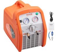 VEVOR Station de Récupération Fluides Frigorigènes Portable 2 Cylindres 1 HP Machine de Récupération de Réfrigérant Liquide ou Vapeur 3,5 kg/min Auto-Nettoyage R32 R22 R134A R401A Climatisation HVAC