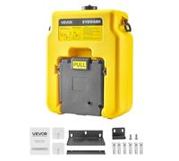 VEVOR Station de rinçage oculaire 53 l - Douche oculaire approuvée OSHA - Montage mural/sur surface plane - Appareil de nettoyage des yeux avec 2 buses - Unités de premiers secours pour les écoles