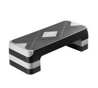 VEVOR Stepper Aérobie Fitness 71 cm de Long, Step de Fitness Réglable en Hauteur, Plate-forme pour Exercices d'Aérobic avec 4 Rehausseurs, Antidérapant, pour la Musculation Domicile Gym, Gris
