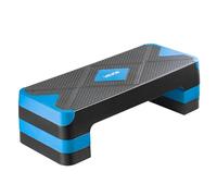 VEVOR Stepper Aérobie Fitness 71 cm de Long, Step de Fitness Réglable en Hauteur, Plate-forme pour Exercices d'Aérobic avec 4 Rehausseurs, Antidérapant, pour la Musculation Domicile Gym, Bleu