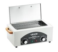 VEVOR Stérilisateur à Air Chaud 2 L 300 W, Boîte de Désinfection à Haute Température, Température et Durée Réglables, pour Nettoyage des Outils d'Onglerie, Labo, Maison, Salon de Manucure et de Beauté