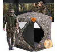VEVOR Store de chasse store de sol transparent à 270° 3 fenêtres 1 à 2 personnes