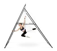 VEVOR Structure Balançoire pour Yoga Aérien avec Hamac de 6 m, Portique pour Hamac et Yoga avec Charge Max. 200 kg, Support de Traction Triangulaire, Réglages Horizontal et Vertical, pour Pilates