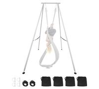 VEVOR Structure Balançoire pour Yoga Aérien, Portique pour Hamac et Yoga avec Charge Maximale de 250 kg, Support de Traction avec Base Antidérapante, Stable, Léger et Démontable, pour Pilates