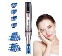 VEVOR Stylo microneedling professionnel électrique M8S 6 vitesses 12 aiguilles