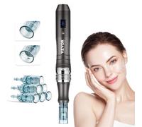 VEVOR Stylo microneedling derma professionnel électrique 6 vitesses 6 aiguilles