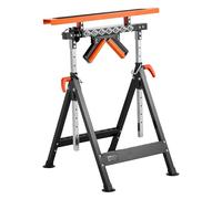 Servante à Rouleaux Capacité 200kg Hauteur Réglable 383,82-127cm Avec Tête à Rouleau