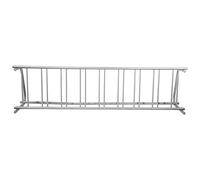 VEVOR Support à Vélo, 9 Vélos Porte-vélos au Sol 283,5 cm de Longueur, Support de Rangement de Bicyclettes d'Un Seul Côté, Grille Tout en Acier, Range Vélo Sol pour Garages, Rues, Cours, Intérieur
