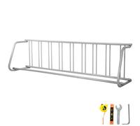 VEVOR Support de vélo, 9 supports, porte-vélos au sol 283,5 cm de longueur, support à vélos en grille tout en acier, support de rangement d'un seul côté pour garages, rues, cours