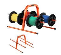 VEVOR Support Bobines Fil Distributeur Câbles Manuel Jusqu'à 8 Bobines de 24 cm