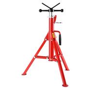 VEVOR Support chandelle à tuyaux 4500 lbs Support de tuyau avec tête en V pour soutenir le tuyau pendant le filetage hauteur réglable jusqu'à 52 pouces / 132cm