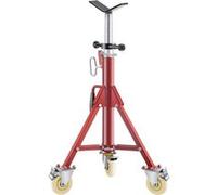 VEVOR Servante de Tubes à Tête en V sur Roulettes Servante Tuyauteur Charge 400 kg Servante Tuyaux Structure en Acier Ajustable 71 - 131 cm Pieds Repliables Supporter Tuyaux 0,32 - 30,48 cm Tuyauterie