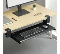 VEVOR Support Clavier Plateau pour Clavier Souris Coulissant sous Bureau 68x28cm