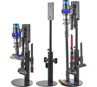 VEVOR Support d'aspirateur 130 cm, compatible avec les aspirateurs sur pied et accessoires Dyson V7 V8 V10 V11 V12 V15 SV10 SV12 SV14 SV18 SV21, support de support d'aspirateur avec 3 clips & hauteur