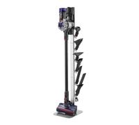 VEVOR Support d'Aspirateur pour Dyson G5, V15, V12, V11, V10, V8, V7, V6, Porte-aspirateur Vertical Rangement Stable avec Accessoires, 6 Crochets et Patins Antidérapants, pour Espaces Restreints, Gris