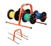 VEVOR Support de Bobines de Fil, Capacité 45 kg, Distributeur de Câbles Manuel, Support en Tube d'Acier Robuste, pour Rangement Jusqu'à 8 Bobines de Diamètre Maximal de 24 cm dans Diverses Conditions