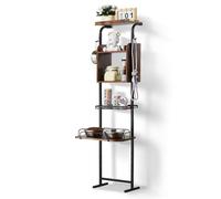 VEVOR Support gamelle surélevée réglable - Étagère rangement chiens 50x19,8x145 cm Noir