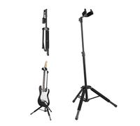 VEVOR Support de guitare sur pied, capacité de charge 33 lb/15 kg, porte guitares basses pliable avec hauteur réglable 900-1200 mm, support à trépied pour guitare acoustique électrique basse classique