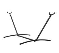 VEVOR Support de Hamac Portable, Charge 204 kg, Cadre en Acier pour Hamacs 3,05-4 m, Crochets Réglables Robustes, Gain de Place avec Sac de Transport, pour Hamac de 2 Personnes, Extérieur, Intérieur