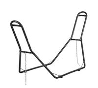 VEVOR Support de Hamac Portable, Charge 204 kg, Cadre Universel en Acier pour Hamacs 2,1-3,9 m, Réglable, Robuste, avec Chaîne, Crochet, Sac de Transport, pour Hamac 2 Personnes, Extérieur, Intérieur