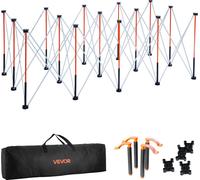 VEVOR support de montage portable et pliable (2467 x 1266 x 865 mm), support d'établi pliable avec capacité de charge de 2724 kg & sac de rangement (pas de plateau) pour garage atelier