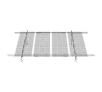 VEVOR Support de Panneau Solaire pour 1-4 Panneaux Solaires, Kit de Fixation de Panneau Solaire Réglable 30°-60° Acier au Carbone Montage au Sol pour Ferme, Camping-car, Bateaux, Système Hors Réseau