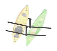 VEVOR Support de Plafond pour 2 Kayaks, Porte Kayak de Rangement Réglable sur Montants, Stockage pour Canoë, Échelle, SUP, Planche de Surf, Paddleboard, Crochet Garage Suspendu Capacité de 113,4 kg