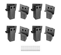 VEVOR Support de Plateforme Surélevée pour Poteaux Bois 88,9x88,9 mm, 8 PCS, Capacité de Charge 1000 kg, Supports à Angle Composé pour Cabanes dans Arbres, Stands de Chasse, Équipements Aires de Jeux