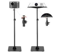 VEVOR Support de projecteur sur Pied, Support vidéoprojecteur Hauteur réglable de 77 à 161 cm, Rotation Horizontale à 360°, Stand de vidéoprojecteur avec Plateau, pour réunions Maison Bureau, Noir