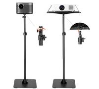 VEVOR Support de projecteur sur pied, support vidéoprojecteur hauteur réglable de 77 à 161 cm, rotation horizontale à 360°, stand de vidéoprojecteur avec plateau, pour réunions maison bureau, noir