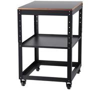 VEVOR Support de Rabot Charge 45 kg Support de table de Raboteuse Hauteur 3 Vitesses Étagère d'Outils Mobile 4 Roulettes Espace Stockage pour Plupart