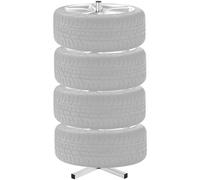 VEVOR Support de Rangement pour Pneus Capacité 4 Pneus, Rack à Pneus en Acier Robuste, Étagère de Stockage de Pneus jusqu'à 225 mm de Large, Capacité de Charge de 100 kg, pour Garage Atelier