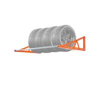 VEVOR Support de Rangement pour Pneus Mural, Rack à Pneus Réglable 79-142 cm, Étagère de Stockage de Pneus en Acier Q235, pour Standard R14-R20, Charge Max. de 181,44 kg, pour Garage Atelier