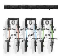 VEVOR Support de rangement pour vélo, 1295,4 mm, 6 portes-vélo et 3 crochets pour casques, organisateur de maison et de garage, charge 136 kg, support mural réglable pour différentes tailles de vélo