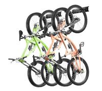 VEVOR Support de rangement pour 4 vélos 2 crochets à casques porte-vélos mural
