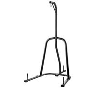 VEVOR Support de sac de frappe, charge 65 kg, station de boxe robuste en acier, support de sac de sable sur pied avec base lestée, équipement d'entraînement pour fitness gym domicile, 143x126x208 cm