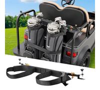 VEVOR Support de Sac de Golf 137x19,5x6,05 cm, Compatible avec la Plupart des Sièges Arrières de Voiturettes de Golf 2+2 avec Tubes Carrés de 3 cm, avec Sangle, Aucun Perçage Requis, Accessoires