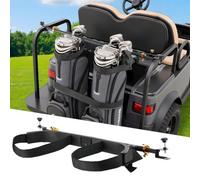 VEVOR Support de Sac de Golf 137x19,5x6,05 cm, Compatible avec la Plupart des Sièges Arrières de Voiturettes de Golf 2+2 avec Tubes Carrés de 3 cm, avec Sangle, Aucun Perçage Requis, Accessoires