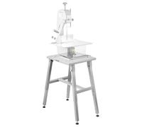 VEVOR Support de Scie à Os Électrique Boucher, Stand pour Scie à Ruban de Table, Accessoire Compatible avec Modèles BS-130 et BS-250, Hauteur Réglable, Cadre Stable en Forme de H, Patins Antidérapants