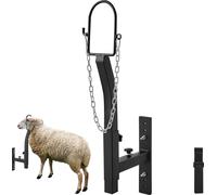 VEVOR Support de tonte pour bétail, support pour chèvres et moutons, 238-325 mm, hauteur réglable, 0-138 mm de largeur, support métallique pour traire et tondre les chèvres, fixation par boucle nasale