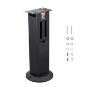 VEVOR Support de Touret à Meuler avec Plaque de Montage 28 x 17 cm, Socle de Meuleuse d'Établi Robuste, Hauteur Confortable 835 mm, avec Compartiments de Rangement de Meules, Base Stable en Fonte