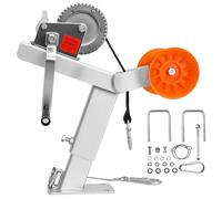 VEVOR Support de Treuil pour Remorque Bateau, avec Sangle de Treuil 50,8 mm x 7,6 m, Roulette TPU, Boulon U, Compatible Timon de Remorque 50,8-76,2 mm x 76,2-101,6 mm, pour Jet-ski, Voilier, Hors-bord