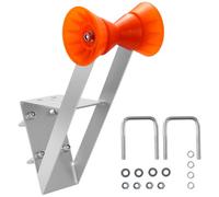 VEVOR Support de Treuil pour Remorque Bateau Compatible avec Poteaux de Treuil 50,8-76,2 mm, avec roulettes TPU, Boulons U, Acier Galvanisé, pour Jet-Ski, Voilier, Bateau de Pêche, Hors-Bord, Argenté